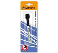 Mini marqueur effaçable à sec avec nettoyant noir Mungyo blister