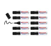 edding Marqueurs indélébiles Mini 0,5 Noir – 10 stylos, pointe fine, imperméable