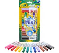 Crayola Mini feutres à colorier 14 pièces – Lavables – Multicolore