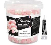 Mini marshmallows 250 g + stylo de glaçage noir