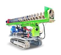 Mini marteau rotatif hydraulique pour installation de fondations photovoltaïques et travaux tout terrain