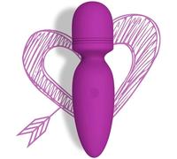 Mini masseur de baguette avec 10 modes de vibration magiques, silencieux, portable et thérapie en silicone, sans fil pour le cou, l'épaule, le dos, la récupération sportive