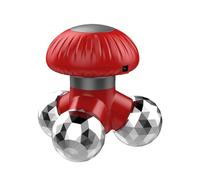 Mini masseur de champignon - Masseur portable à double , appareil de massage électrique rechargeable | Mini masseurs portables avec moteur de vibration triangulaire pour soulager