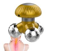 Mini masseur de champignons - Masseur à main double puissance, masseur électrique rechargeable | Mini masseurs portables avec moteur vibrant triangulaire pour soulager l'épaule-nuque