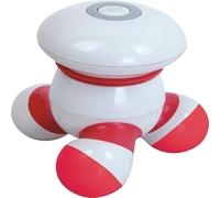 Mini masseur portatif vibrant pour le corps avec lumière LED pour la tête, le cou, le dos, les bras, les épaules, le relâchement de la douleur, fonctionne avec piles