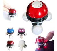 Mini masseur vibrant portable avec lumière LED, outil de massage léger sans fil, masseur vibrant électrique pour soulager la douleur de la tête, du cou et des jambes