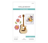 Mini matrices gravées en forme de guitare de la collection de notes de musique Bibi par Bibi Cameron