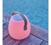 Lampe enceinte bluetooth sans fil - LUMISKY - MINI MAY PLAY - H23 cm - LED blanc et multicolore dimmable