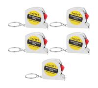 Mini Measuring Tape With Key Ring,1m/3ft Retractable Measuring Tape Small Portable Measuring Tape Sliding Lock Tape 5pcs