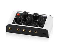 Mini mélangeur de Ligne stéréo Portable à 4 canaux, Surveillance au Casque pour Clubs/Bars, mélangeur Audio extrêmement Silencieux, Enregistrement en Direct en Studio