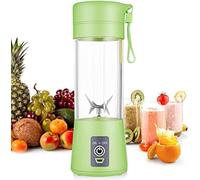 Mini mélangeur portable pour boissons frappées et smoothies avec USB rechargeable, 380 ml, mixeur portable pour fruits et légumes avec 6 lames