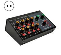 Mini mélangeur puissant MIX-428, coupe Audio 60Hz, 8 canaux, adaptateur d'alimentation/batterie, mélangeur Audio à double usage pour la diffusion en direct-Prise américaine
