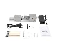 Mini Métal Tour,Tour à métaux,100W Mini tour a bois,Tour d'établi DIY Travail du bois Travail de bois Tournevis Outil de polissage Rotary pour travaux de tournage, de ponçage et de coupe