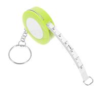 Mini Mètre Ruban Porte-clés 1,5m Doux pour Couture et Corps | ABS Vert, Format Compact, Haute Précision, Usage Crochet et Tricot, Style Mignon
