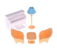 Mini Meubles De Maison De Poupée, Canapé, Lampe De Table, Piano, Jouets De Scène De Salon Pour Enfants