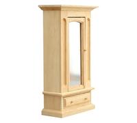 Mini Meubles pour Maison de Armoire en bois avec miroir échelle 1 12 | Miniature meuble de Pour anniversaire, décoration intérieure, vitrine, collection, projet DIY