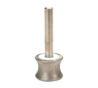 Mini meule abrasive diamantée concave de 2 à 12 mm, chanfreinage à bord droit for affûtage du verre, du jade, de la céramique(150,12mm)