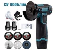 Mini meuleuse d'angle aste, outil de meulage, polissage, rectifieuse pour couper diamant, outils électrique sans fil, 2 batteries