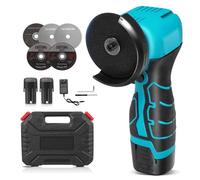 Mini meuleuse d'angle, batterie 16,8 V Mini Flex avec 2 batteries de 2000 mAh, 19800 tr/min, 5 x 76 mm, mini meuleuse d'angle professionnelle sans fil, convient pour couper, polir et meuler