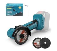 Mini meuleuse d'angle compacte sans balais pour batterie Makita 18 V/21 V (outil uniquement), outil de meulage sans fil 19 000 tr/min avec 2 disques de 7,6 cm, idéal pour la coupe et le meulage du