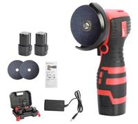Mini Meuleuse D'Angle éLectrique, Meuleuse D'Angle Sans Fil 550 W, Polisseuse AlimentéE Par Batterie 16.8 V, Outil De Coupe Et De Polissage à Faible Bruit, 9000rpm/Min, Chargeur Inclus,2 Batteries (A)