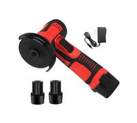 Mini Meuleuse D'angle, Multifonction Meuleuse Angulaire à Double Batterie avec Moteur Haute Puissance, 7 Accessoires et Coffret de Transport pour Couper et Polir le Carrelage, L'acier, la Pierre