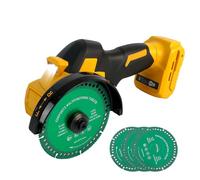 Mini meuleuse d'angle pour batteries DEWALT 18 V 20 V, outil de coupe sans fil sans balais de 10,2 cm, 18 000 tr/min, 3 vitesses réglables avec contrôle avant et arrière, compatible avec DEWALT DCB204