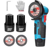 Mini Meuleuse d'angle Sans Fil, Outil de meulage électrique 19500 tr/min, broyeur portable pour couper l'acier de pierre de bois