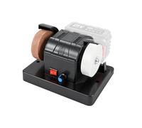 Mini-meuleuse d'établi sans fil compatible avec la batterie Makita 18 V, vitesse réglable de 0 à 7 000 tr/min, meuleuses de 80/120 mesh pour le métal, le bois, les couteaux