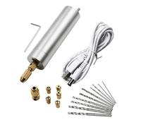 Mini meuleuse électrique pour gravure et polissage, micro perceuse électrique avec vitesse réglable, cordon d'alimentation 5 V, mandrin en cuivre pour poinçonnage, noir/blanc (ensemble A/B)