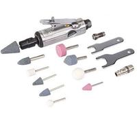 MINI MEULEUSE PNEUMATIQUE DROITE AVEC MEULES ET ACCESSOIRES - 15 pcs