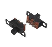 mini micro commutateur, commutateur de bascule, Interrupteur à glissière SS12F15 SPDT 50 V 0,5 A, noir, poignée 4 mm, G4, for projets de bricolage, lot de 20 ou 50(20PCS)