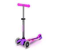 Micro Trottinette enfant 3 roues Mini Deluxe Glow LED Roues lumineuses 2-5 ans Rose