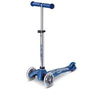 Mini Micro Monopattino Deluxe LED Bleu Pailleté 3 Roues