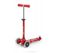 Mini Micro Monopattino Deluxe LED Rouge 3 Roues