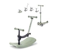 Micro Mobility Trottinette évolutive Micro Mini Deluxe Rock & Go LED 6 en 1 Vert Sauge 1–6 ans