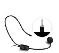 Mini Microphone 3,5 mm avec Microphone ¨¤ t¨ºte Mont¨¦e, Microphone ¨¤ condensateur pour Haut-Parleur avec amplificateur Vocal pour Android et Smartphones Windowsheadset