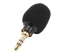 Mini Microphone à Condensateur, Interface 3,5 Mm, Réduction du Bruit en éponge Coupe-Vent Plug and Play, Microphone 3,5 Mm pour Ordinateurs, Caméras