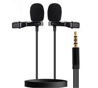 Mini microphone cravate professionnel 3,5 mm avec clip de collier pour studio à condensateur pour smartphones