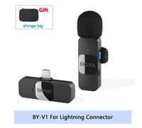 Mini Microphone Lavalier professionnel sans fil,pour iPhone,iPad,Android,diffusion en direct,enregistrement de jeu,V1.-Lightning-G