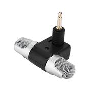 Mini Microphone Micro, Micro Stéréo Abordable de Haute qualité pour Les Médias Numériques, Parfait pour Les Smartphones, Prise Plaquée Or 3,5 Mm Incluse