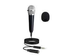 Mini microphone - Microphone dynamique léger | Microphones omnidirectionnels de vlogging et d'enregistrement, compatible avec les téléphones portables, idéal pour le chant, le podcast