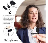Mini Microphone Portable À Condensateur, 3.5mm, À Pince, Enregistrement, Pour Iphone, Android, Téléphone, Pc