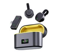 Mini microphone sans fil à clipser pour enregistrement, accessoires audio électroniques Plug-Play pour Vlog, streaming, entretiens, reporting de rue, enregistrement vidéo