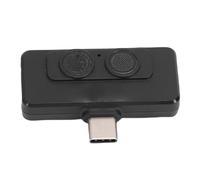 Mini Microphone sans fil, Microphone de téléphone, Double Microphone antibruit de Type C pour le Streaming en direct, l'enregistrement vidéo, Vlog (Noire)