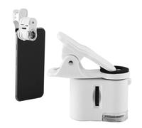 Mini Microscope à Pince pour téléphone Portable 9595W 60X, loupe à lumière LED U v pour la détection de devises, l'évaluation des Bijoux, l'artisanat et la réparation