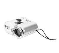 Mini Microscope de Poche Gewelers Loupe 60X Loupe Pliable avec Lumière LED et Lampe UV