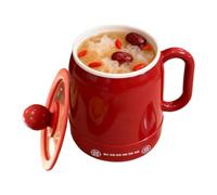 Mini Mijoteuse 6 en 1 Antiadhésive Contrôle Tactile Isolation Thermique | Mijoteuse portable avec couvercle pour porridge, lait, thé, maison, cuisine, appartement, voyage, camping, voyage