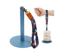 Mini Minder Support de fil de poignet pour crochet mains libres | Bobine rotative en ABS portable, sangle de base stable, accessoire pour balcon, voyage, loisirs créatifs et tricoteuses