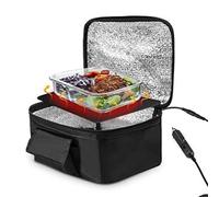 MINI MINI PORTABLE Micro-ondes, Boîte de pique-nique chauffée à four électrique 12V Boîte à pique-nique Fast Fourting Food Food Fourting For Travel Camping Food Cook Black